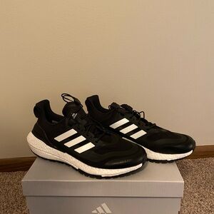Adidas Black and White Running Shoes